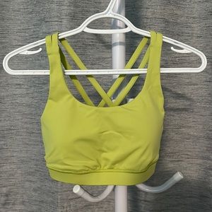 Lululemon Size 6 Mint Sports Bra & VS 34D Burgundy Bra